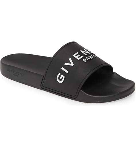 givenchy slides mens black|givenchy flat mules.